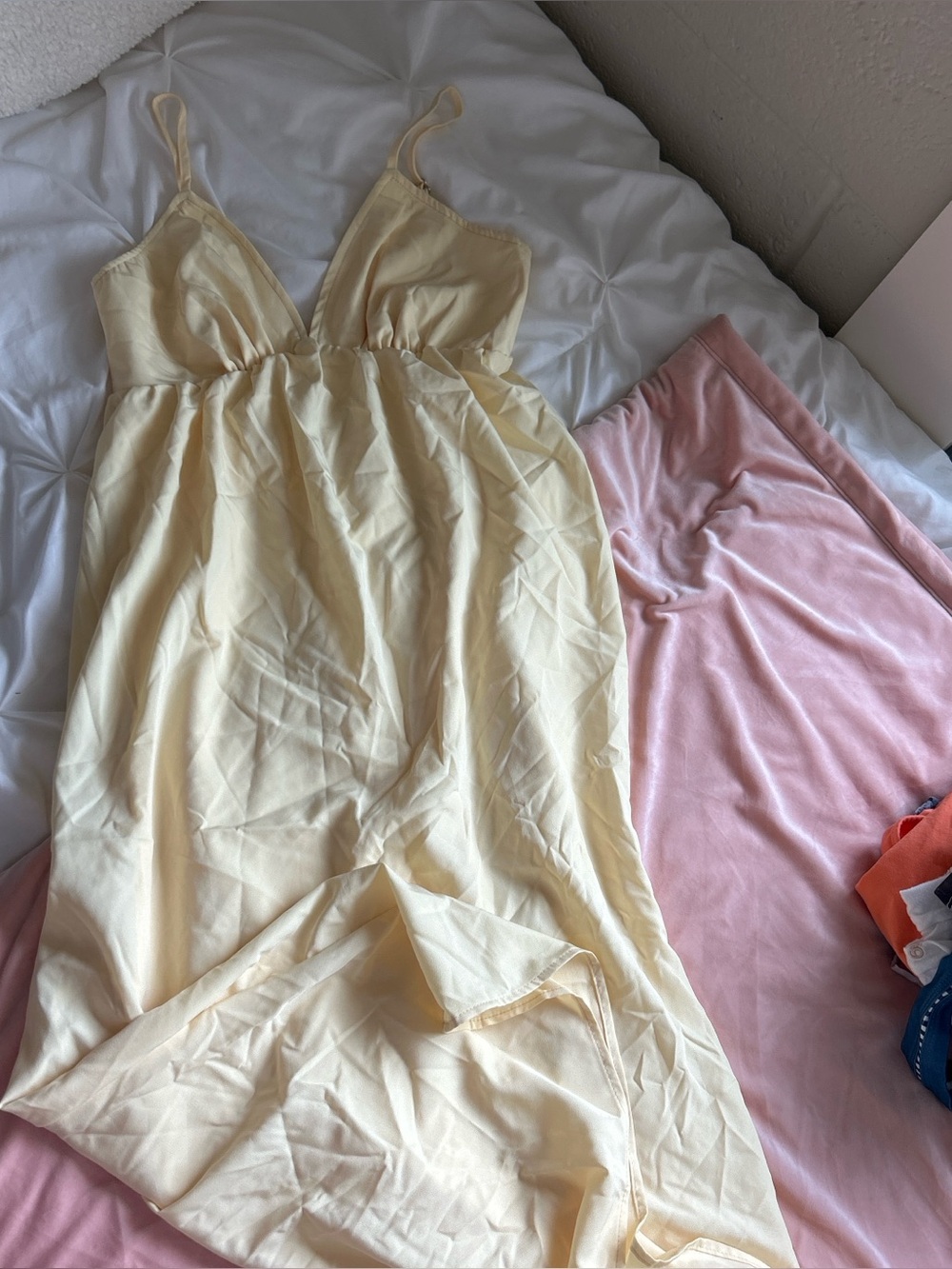 Yellow maxi dress
